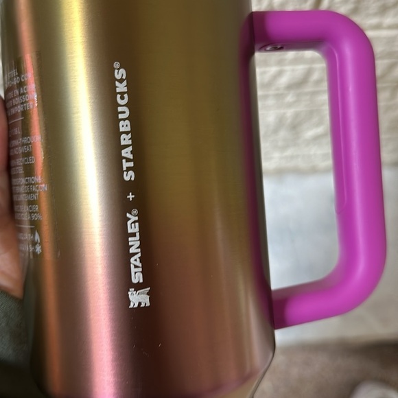 Stanley Starbucks summer 2024 40 oz tumbler 40oz rainbow green purple - Picture 8 of 9